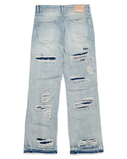 HEAVY DESTROYED RELAXED FLARE DENIM
