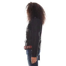 HENDRIX LEATHER MOTO JACKET IN BLACK