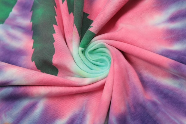Tie-dye print tee