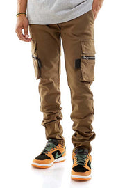 ZIPPERED CARGO PANTS SKINNY FIT