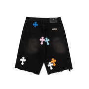 CHROME HEART DENIM SHORT