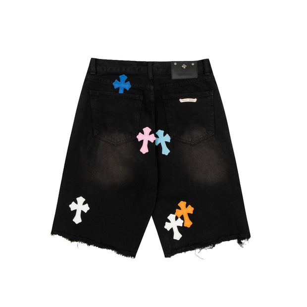 CHROME HEART DENIM SHORT