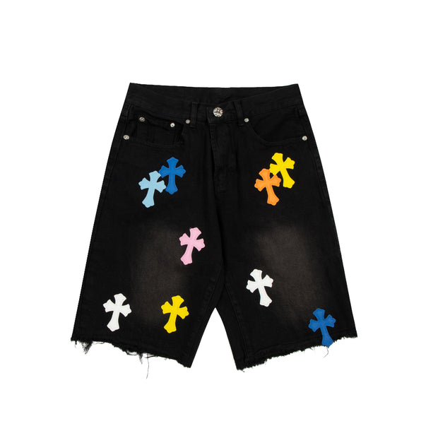 CHROME HEART DENIM SHORT