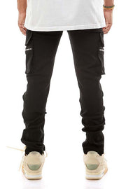 ZIPPERED CARGO PANTS SKINNY FIT