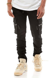ZIPPERED CARGO PANTS SKINNY FIT