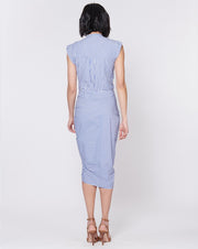 ASHLEE BLUE STRIPE DRESS
