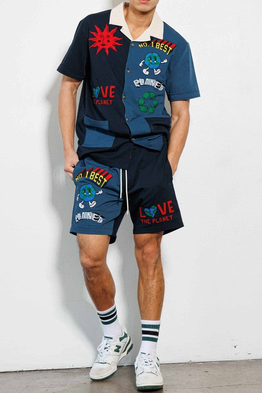 BEST PLANET WOVEN SHIRT & SHORT