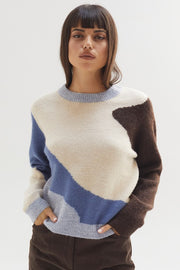 ALYSSA COLOR BLOCK SWEATER