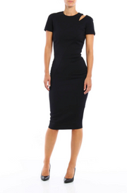 MILAN Cutout shoulder dress