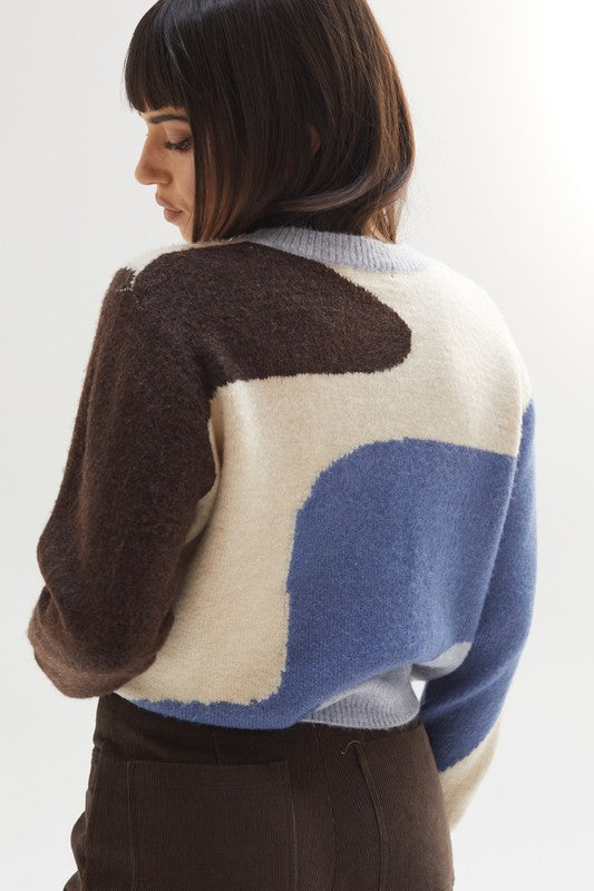 ALYSSA COLOR BLOCK SWEATER