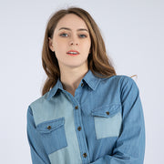 JADE Two Tone Denim Shirt