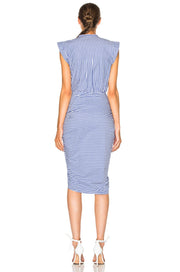 ASHLEE BLUE STRIPE DRESS