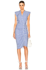 ASHLEE BLUE STRIPE DRESS
