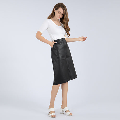 MILEY Leather  skirt