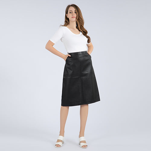 MILEY Leather  skirt
